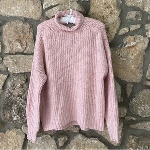 American Eagle Cozy Pink Knit Sweater